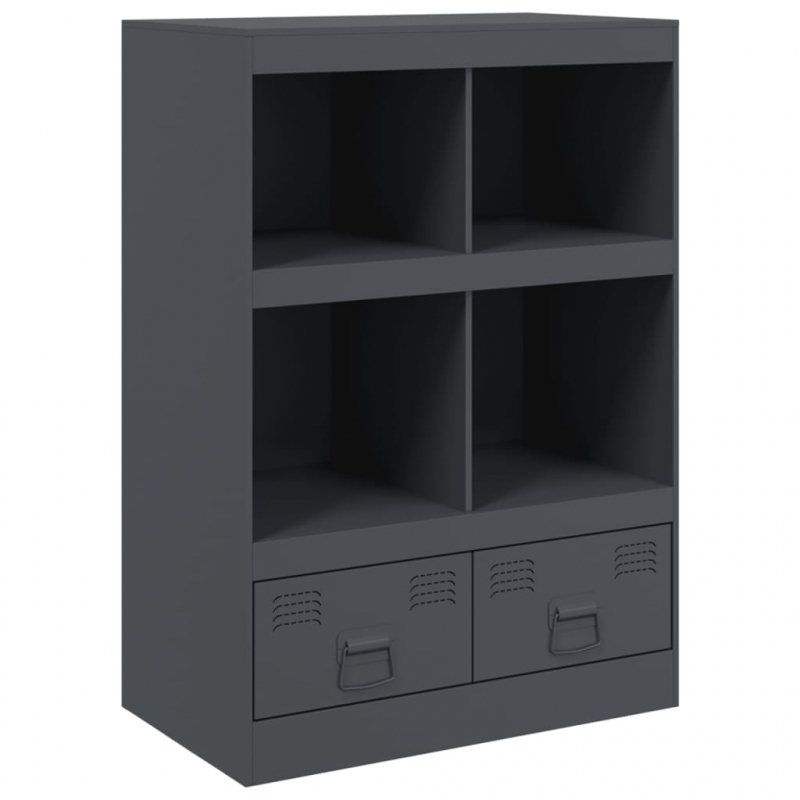 Highboard Anthrazit 67x39x95 cm Stahl