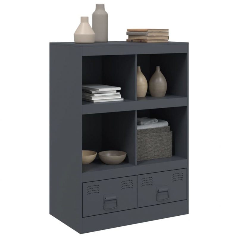 Highboard Anthrazit 67x39x95 cm Stahl