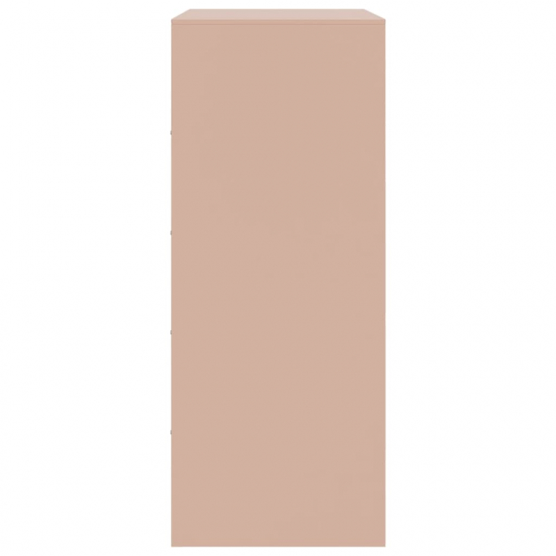 Highboard Rosa 67x39x95 cm Stahl