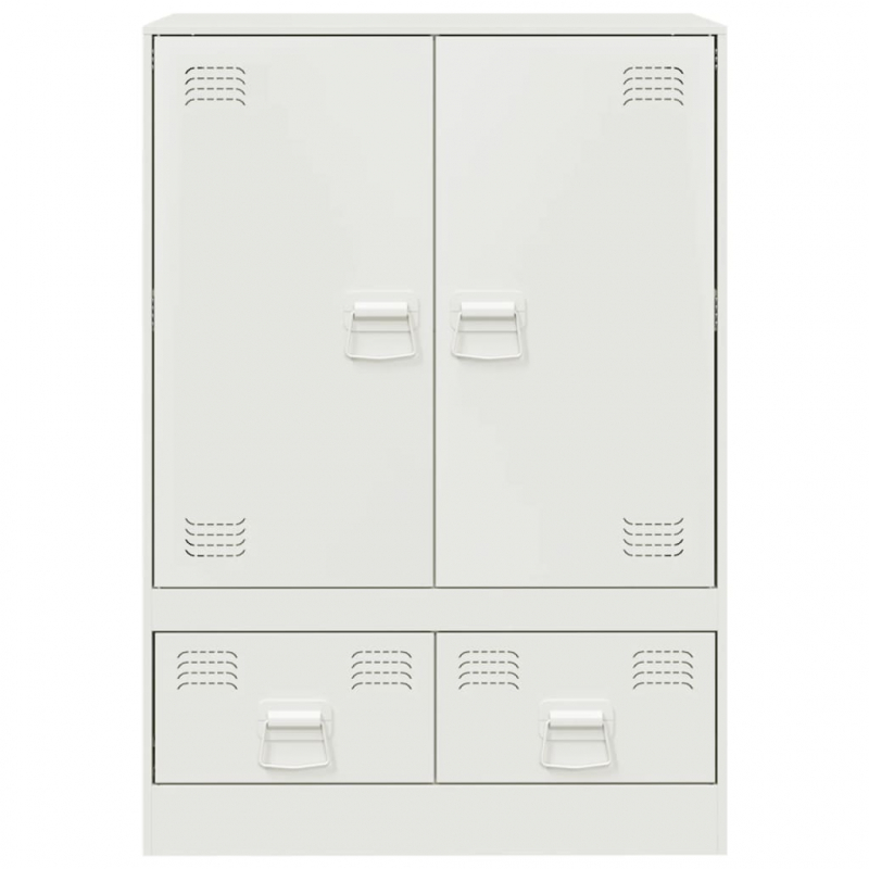 Highboard Weiß 67x39x95 cm Stahl