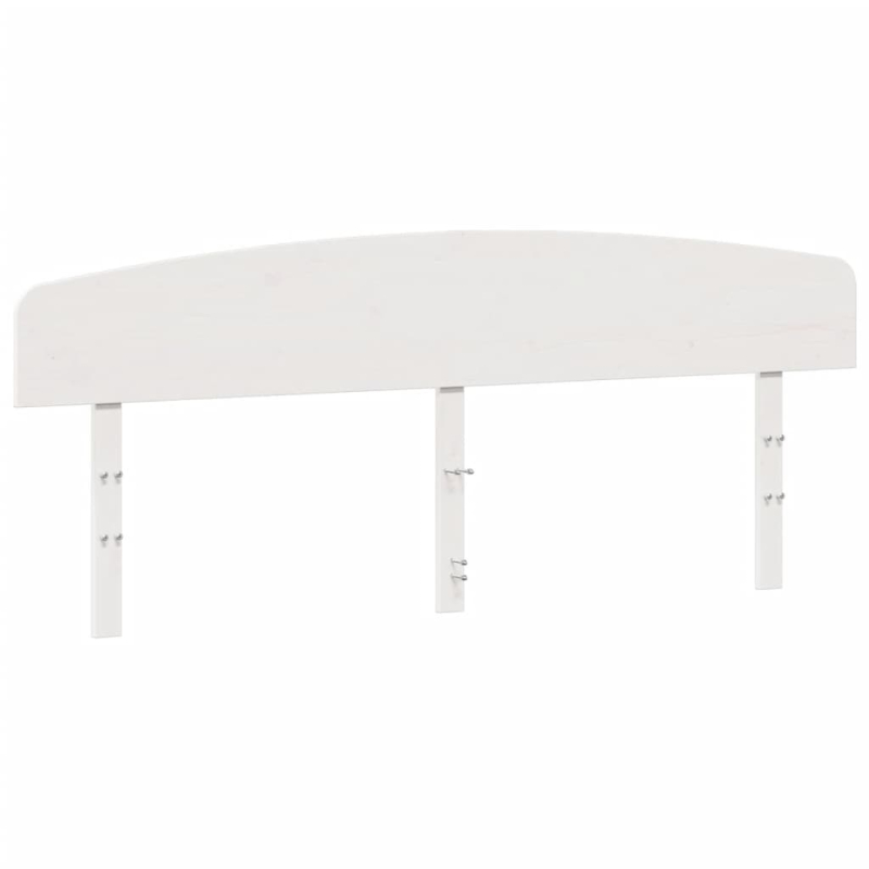 Kopfteil Weiß 180 cm Massivholz Kiefer