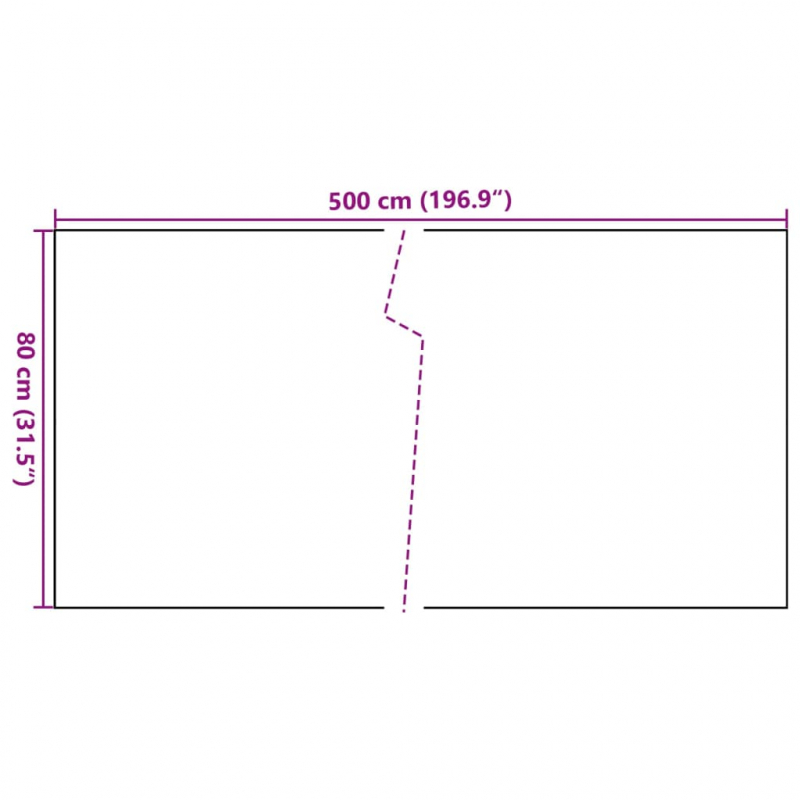 Balkon-Sichtschutz Anthrazit 500x80 cm Poly Rattan