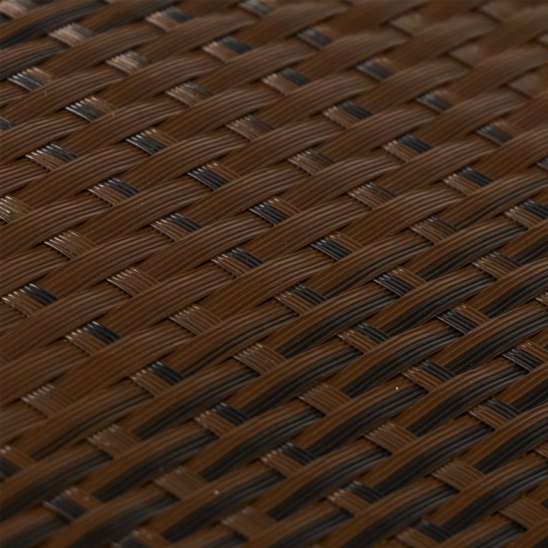 Balkon-Sichtschutz Braun und Schwarz 300x80 cm Poly Rattan