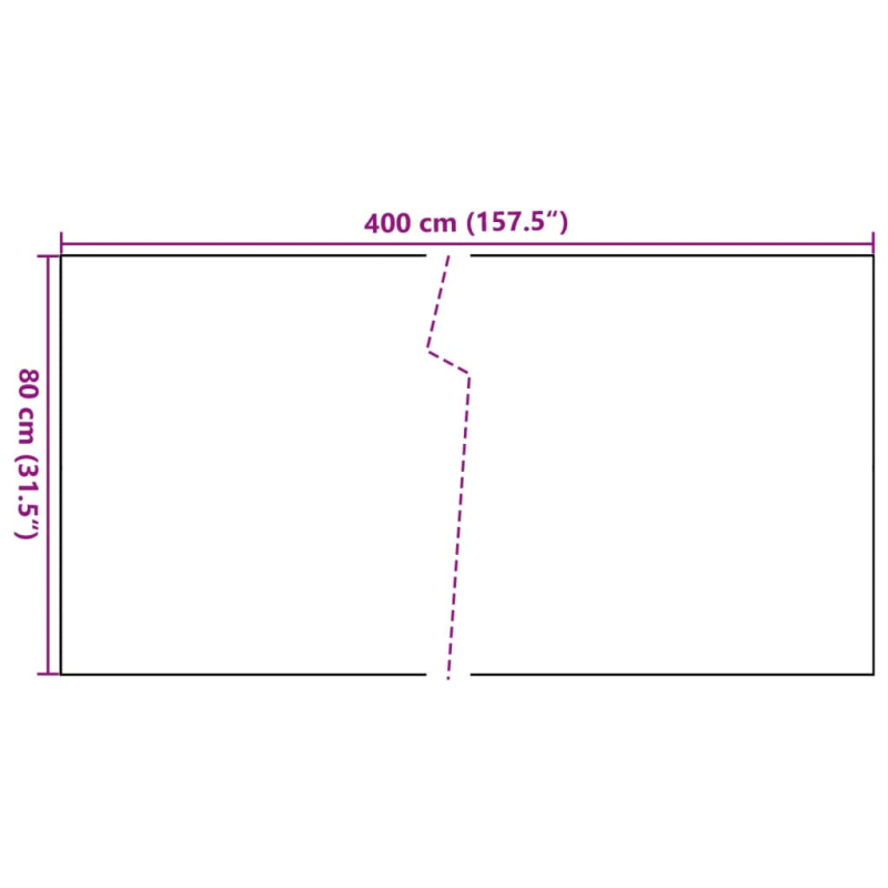Balkon-Sichtschutz Hellbraun 400x80 cm Poly Rattan