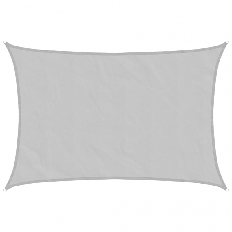Sonnensegel Hellgrau 3x2 m 100% Polyester Oxford