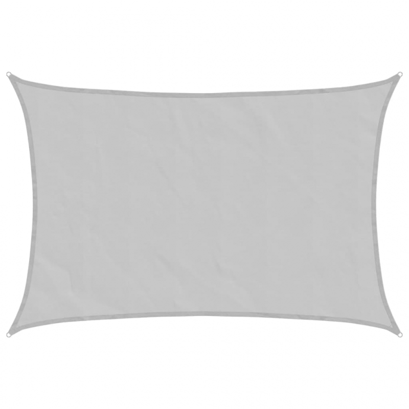 Sonnensegel Hellgrau 6x5 m 100% Polyester Oxford