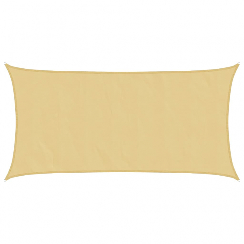 Sonnensegel Sandfarbe 7x4 m 100% Polyester Oxford