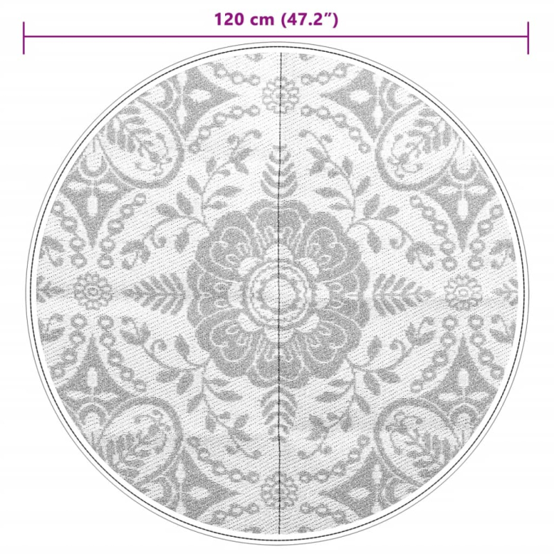 Outdoor-Teppich ARAKIL Rosa Ø120 cm PP