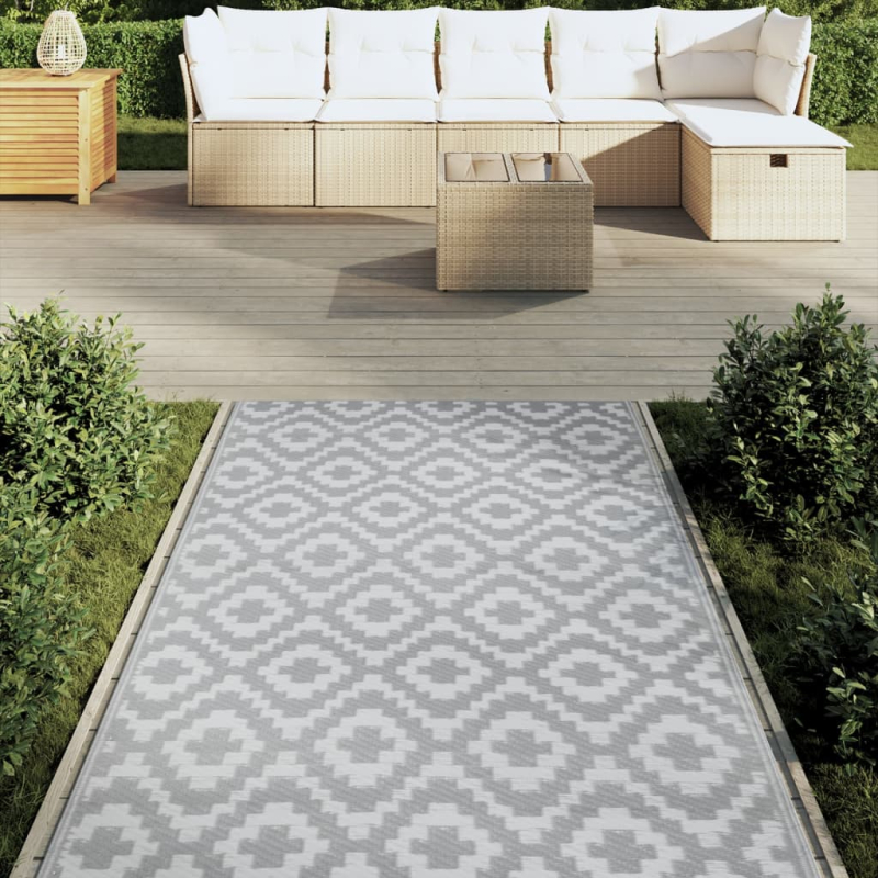 Outdoor-Teppich ARAKIL Grau 120x180 cm PP