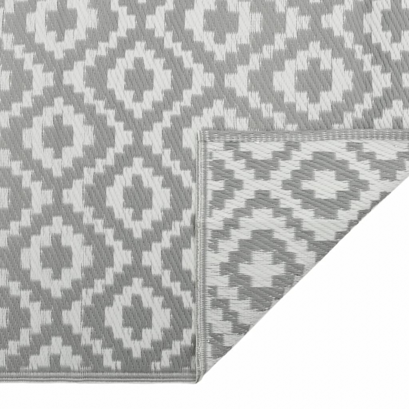 Outdoor-Teppich ARAKIL Grau 80x250 cm PP