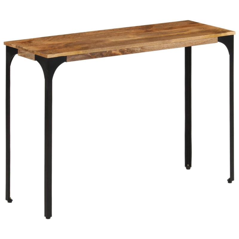 Konsolentisch Braun 110x35x76 cm Massivholz Mango und Eisen