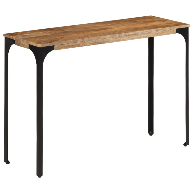Konsolentisch Braun 110x35x76 cm Massivholz Mango und Eisen