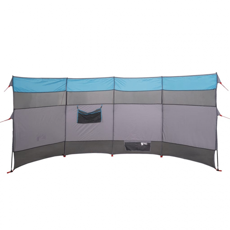 Camping-Windschutz Blau 366x152x152 cm Wasserdicht