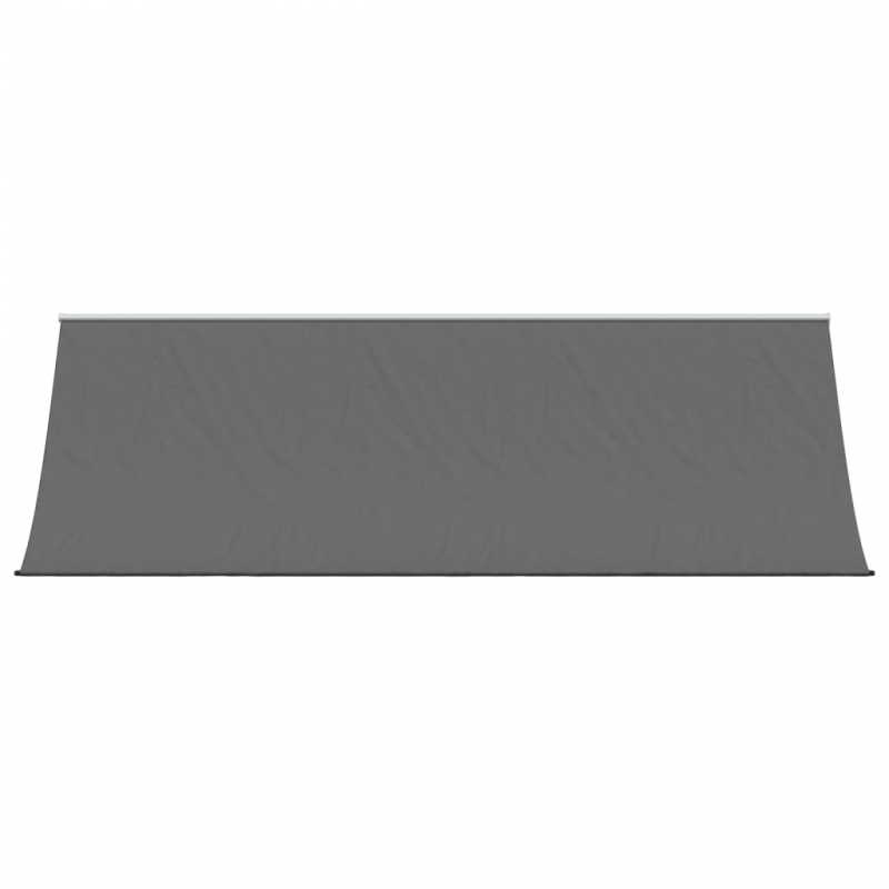 Markise Einziehbar Anthrazit 400x150 cm Stoff und Stahl