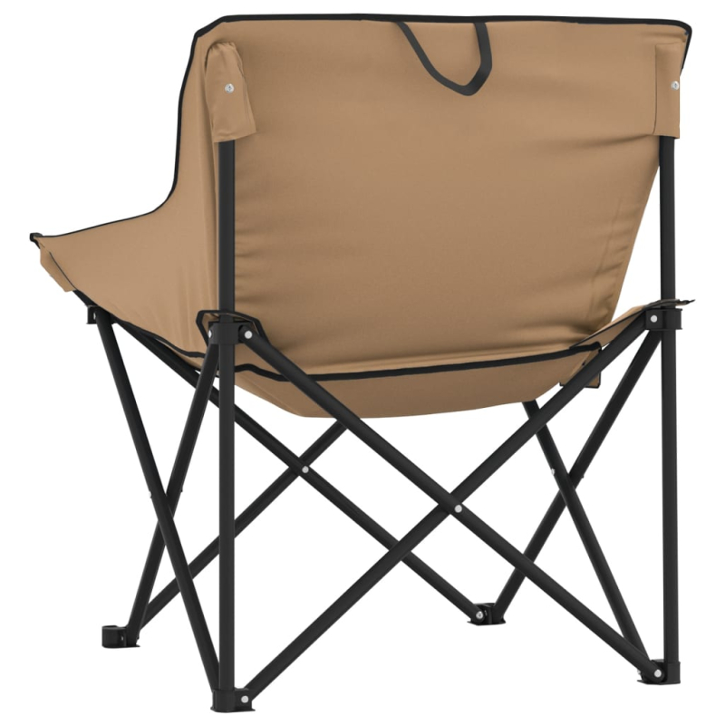 Campingstühle 2 Stk. mit Tasche Klappbar Braun