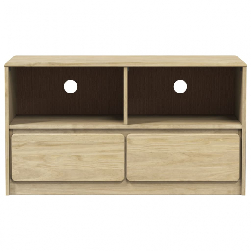 TV-Schrank SAUDA Eiche-Optik 99x43x55 cm Massivholz Kiefer