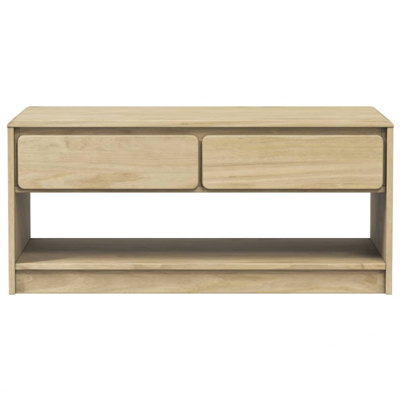 Couchtisch SAUDA Eiche-Optik 99x55x45 cm Massivholz Kiefer
