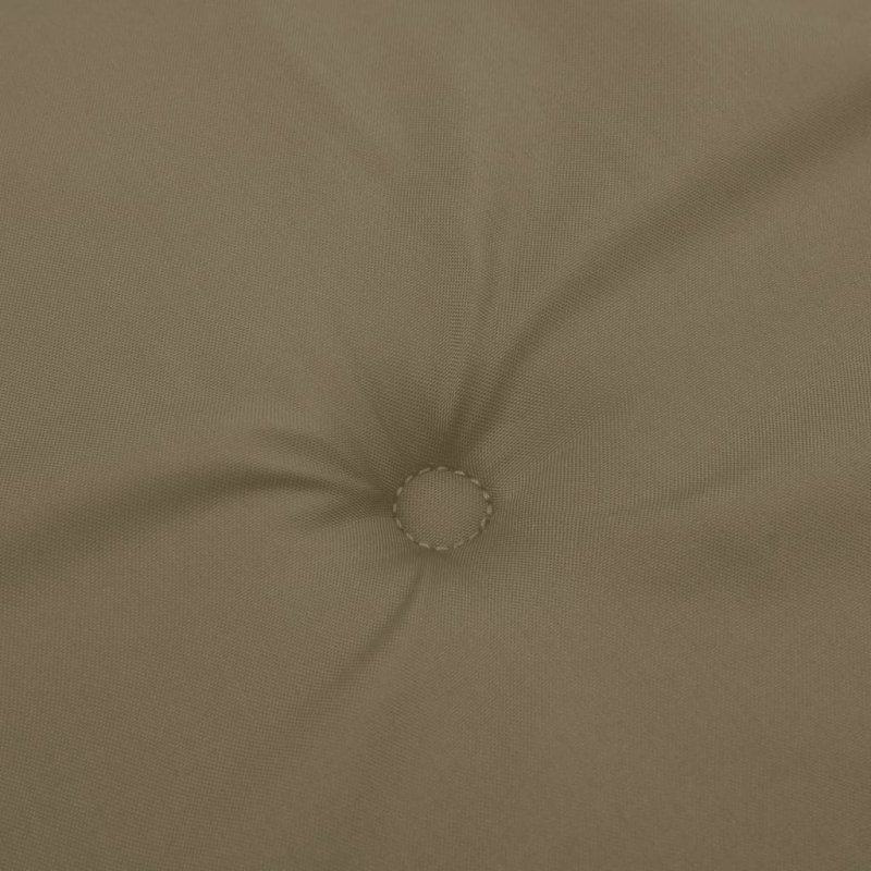 Hochlehner-Auflagen 2 Stk. Melange Taupe 120x50x4 cm Stoff