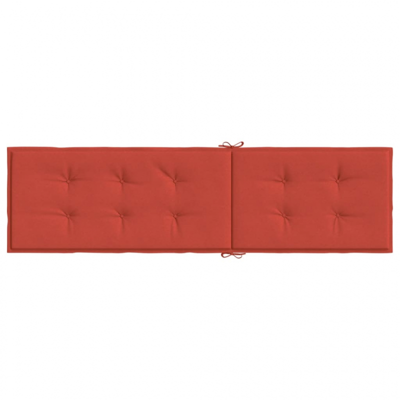 Liegestuhl-Auflage Melange Rot (75+105) x 50 x 4 cm Stoff