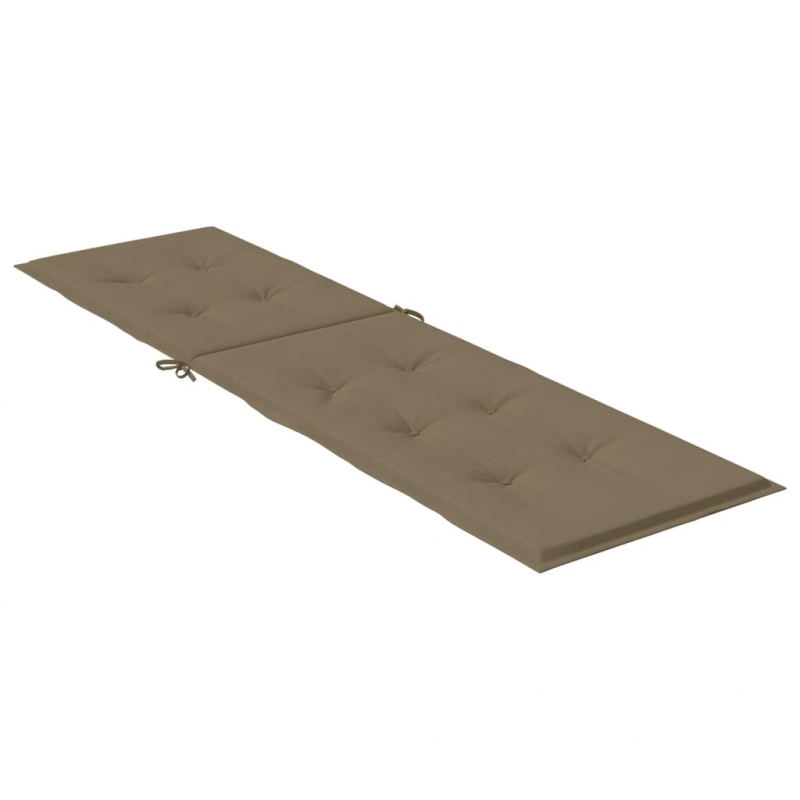 Liegestuhl-Auflage Melange Taupe (75+105) x 50 x 4 cm Stoff