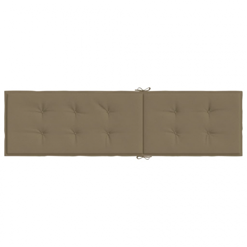 Liegestuhl-Auflage Melange Taupe (75+105) x 50 x 4 cm Stoff