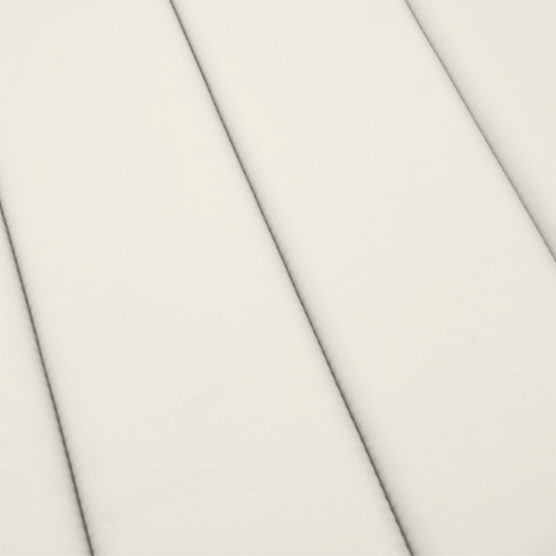 Sonnenliegen-Auflage Melange Creme 200x50x4 cm Stoff