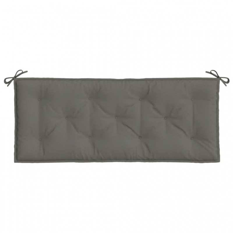 Gartenbank-Auflage Melange Dunkelgrau 120x50x7 cm Stoff