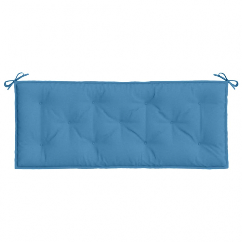 Gartenbank-Auflage Melange Blau 120x50x7 cm Stoff