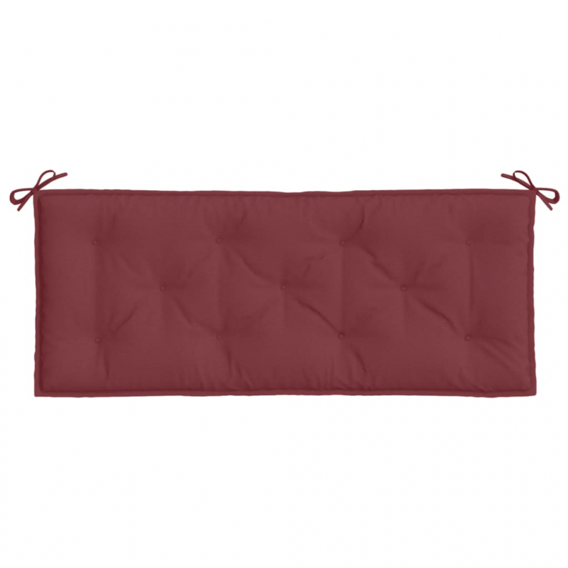 Gartenbank-Auflage Melange Weinrot 120x50x7 cm Stoff