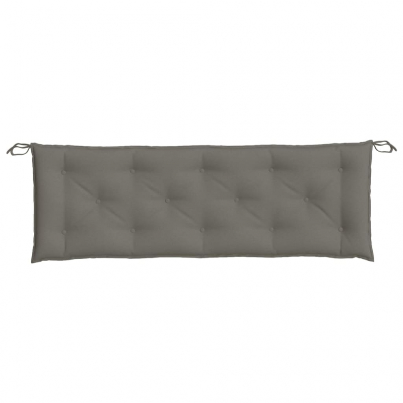 Gartenbank-Auflage Melange Dunkelgrau 150x50x7 cm Stoff
