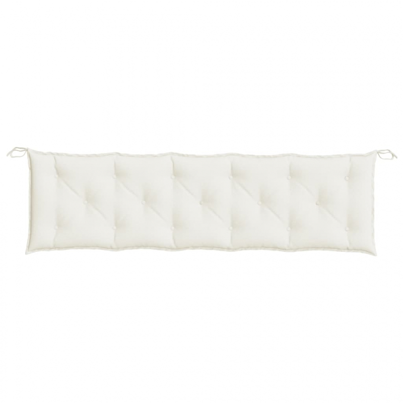 Gartenbank-Auflage Melange Creme 180x50x7 cm Stoff