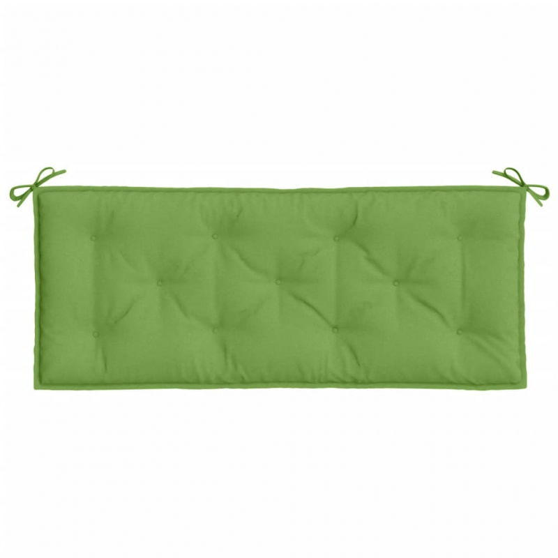 Gartenbank-Auflagen 2 Stk. Melange Grün 120x50x7 cm Stoff