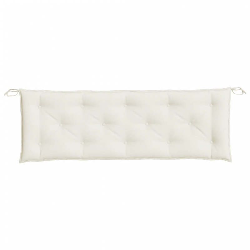Gartenbank-Auflagen 2 Stk. Melange Creme 150x50x7 cm Stoff