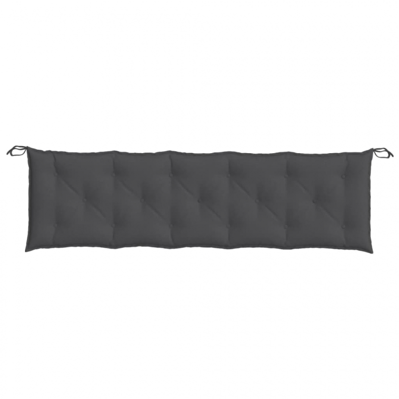 Gartenbank-Auflagen 2 Stk. Melange Anthrazit 180x50x7 cm Stoff