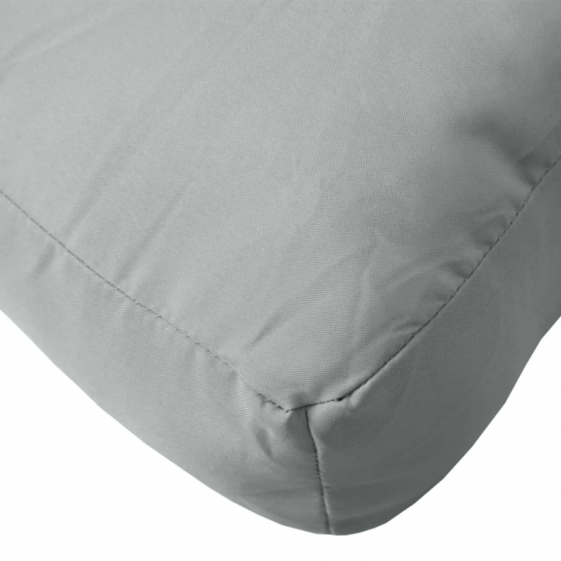 Palettenkissen Melange Hellgrau 60x60x9,5 cm Stoff