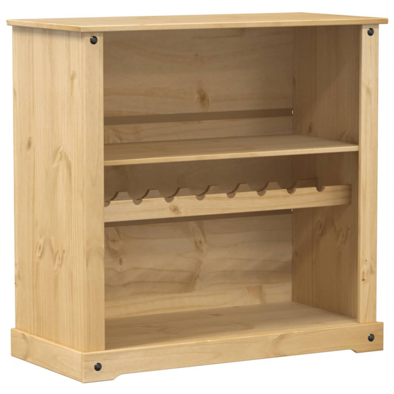 Weinschrank Corona 107,5x51x105,5 cm Massivholz Kiefer