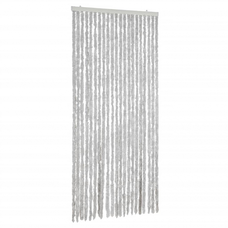 Fliegenvorhang Grau 90x200 cm Chenille
