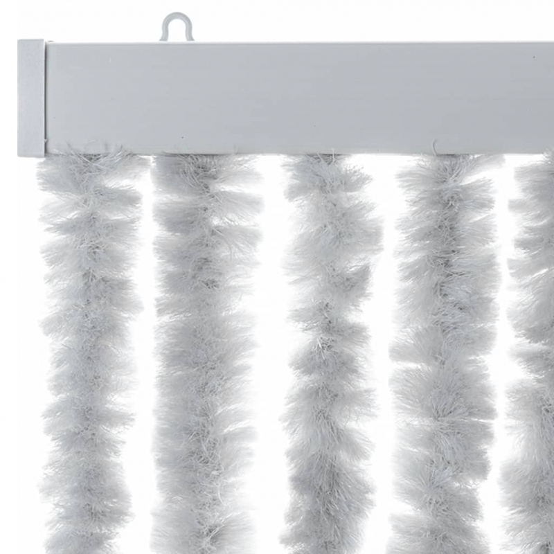 Fliegenvorhang Grau 90x200 cm Chenille