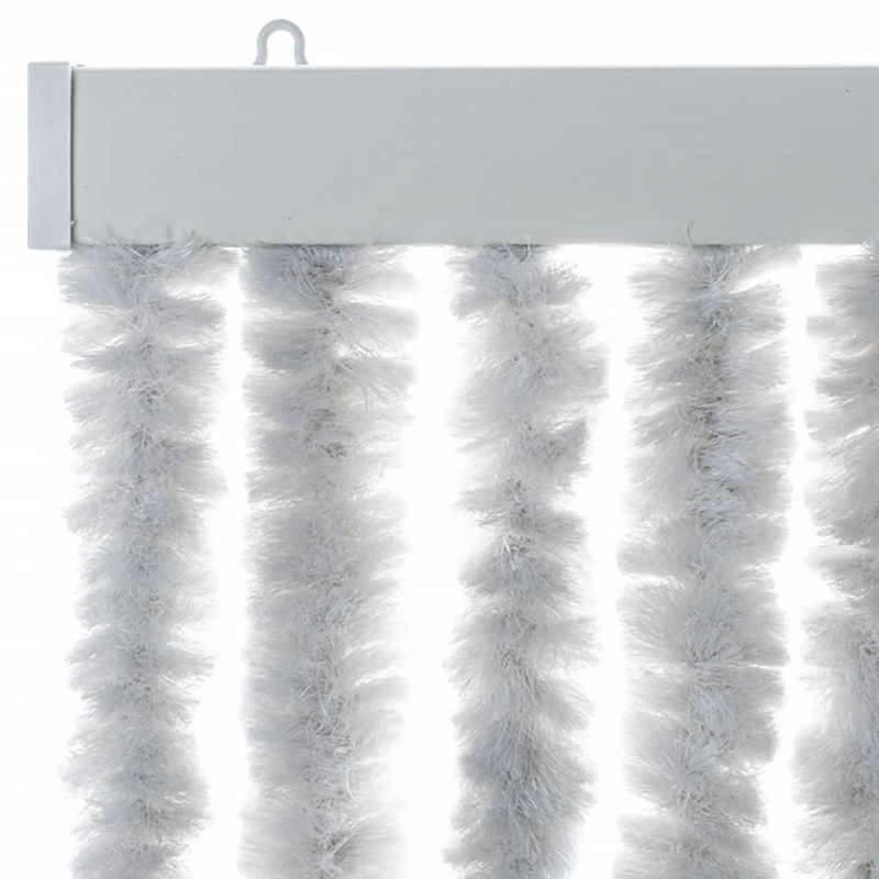 Fliegenvorhang Grau 100x220 cm Chenille