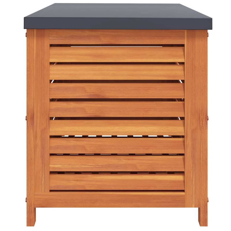 Gartenbox 90x48x55 cm Massivholz Eukalyptus