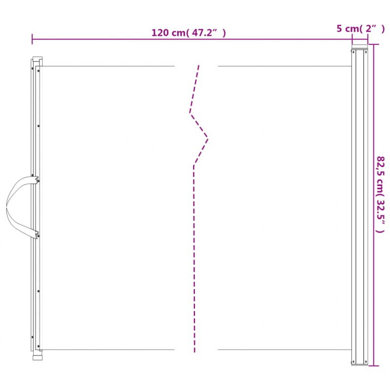 Haustier-Barriere Ausziehbar Weiß 82,5x125 cm