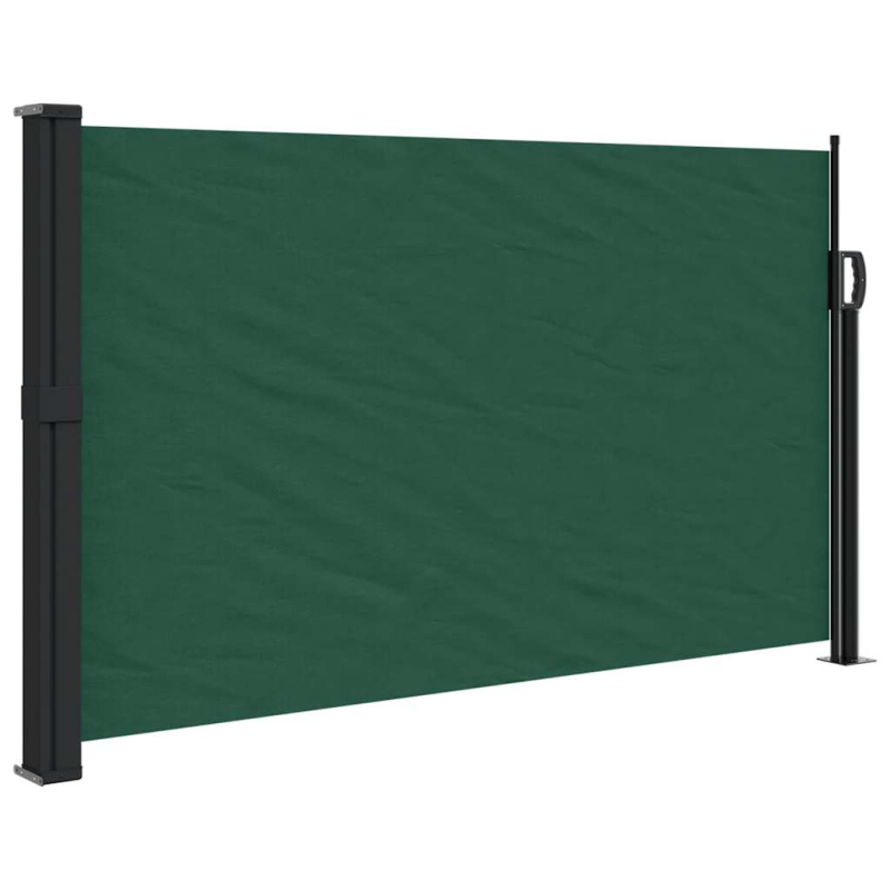 Seitenmarkise Ausziehbar Dunkelgrün 117x300 cm
