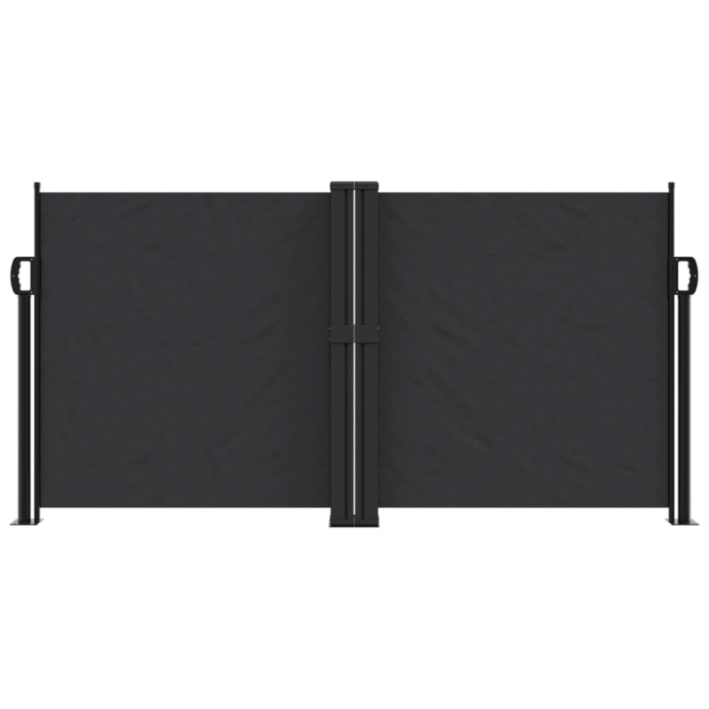 Seitenmarkise Ausziehbar Schwarz 120x600 cm