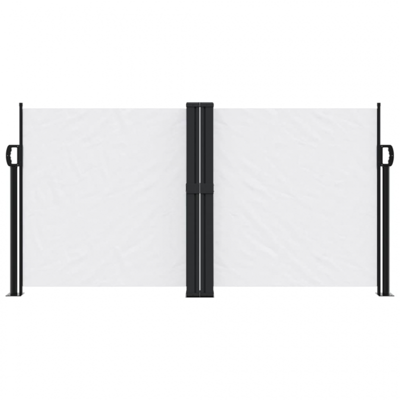 Seitenmarkise Ausziehbar Weiß 120x600 cm