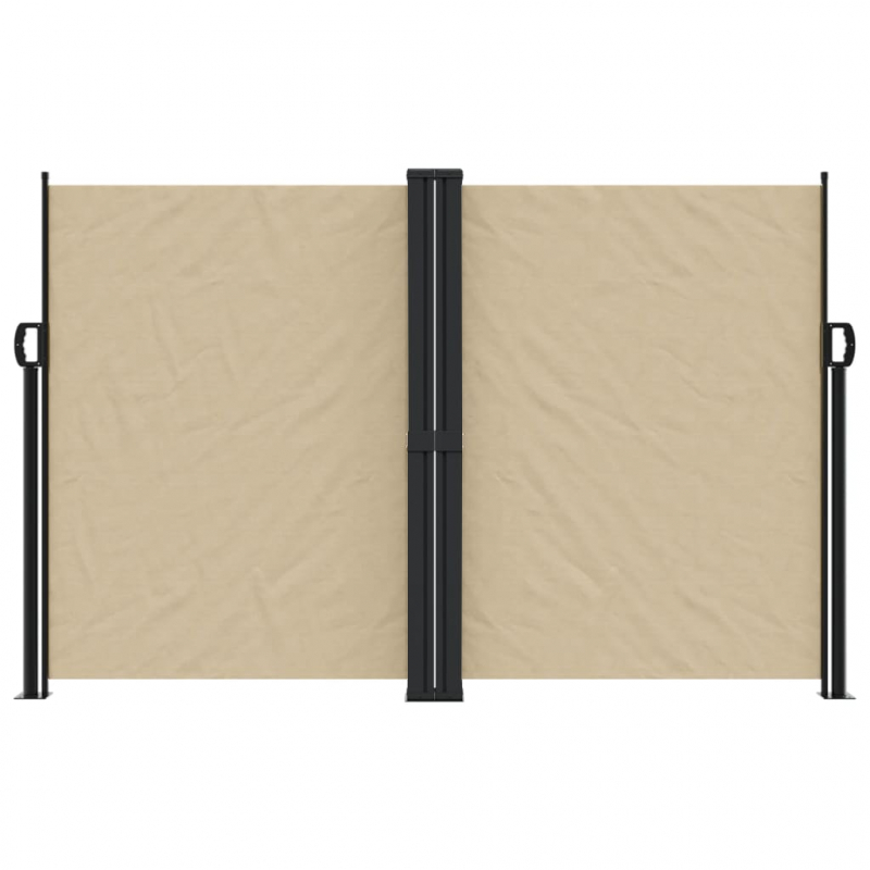 Seitenmarkise Ausziehbar Beige 160x600 cm