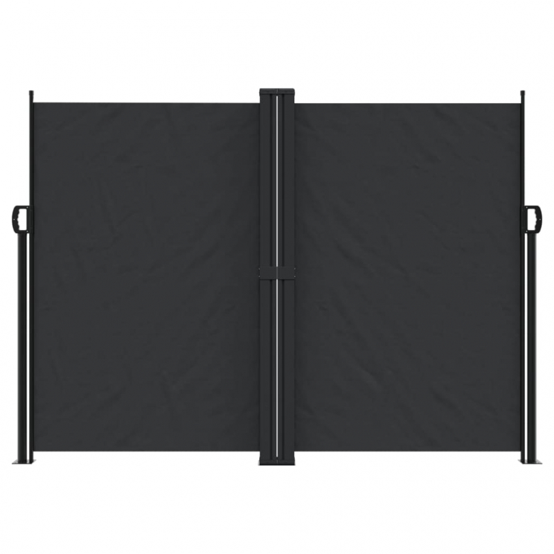 Seitenmarkise Ausziehbar Schwarz 180x1000 cm