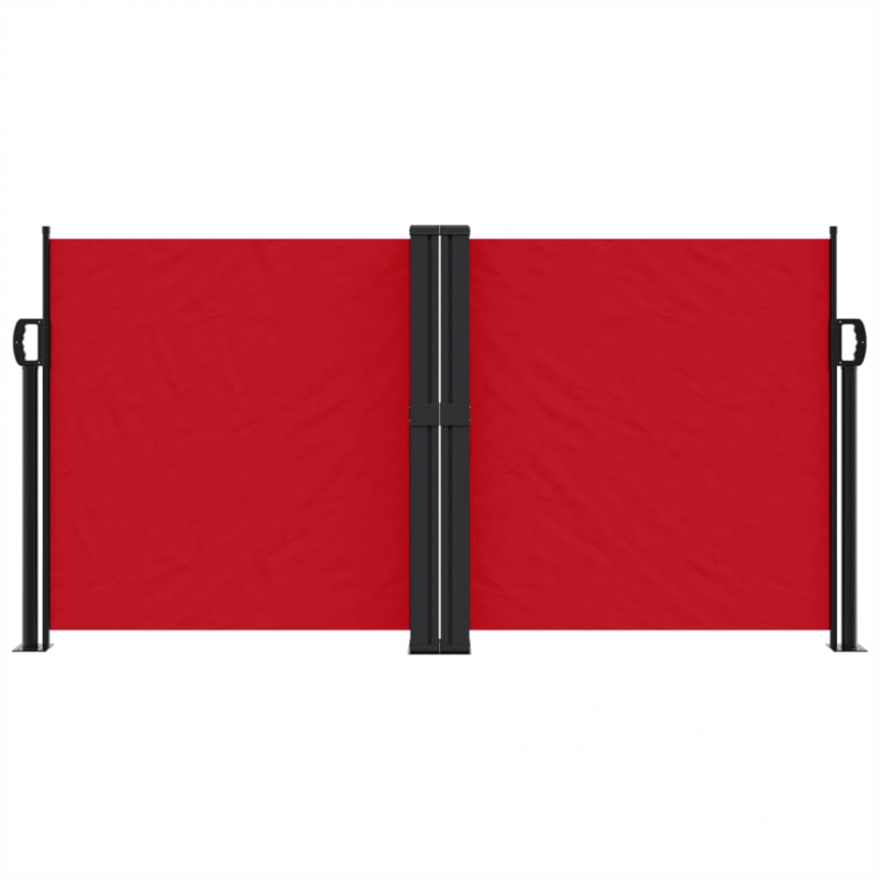Seitenmarkise Ausziehbar Rot 120x1200 cm