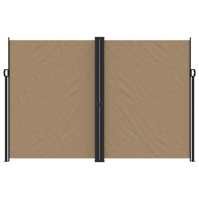 Seitenmarkise Ausziehbar Taupe 220x1200 cm