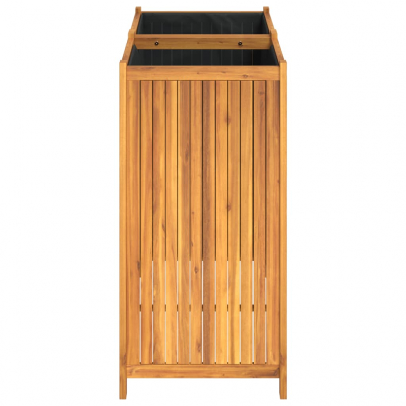 Pflanzkübel mit Einlage 100x50x100 cm Massivholz Akazie