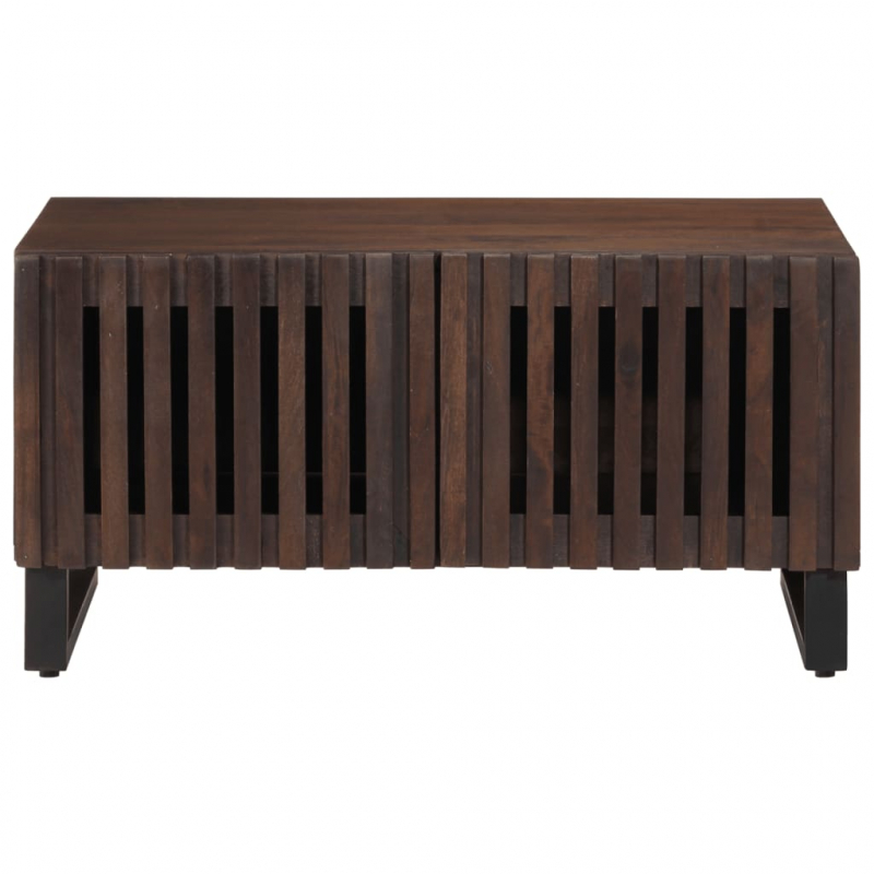 Couchtisch Braun 80x51x40 cm Massivholz Mango